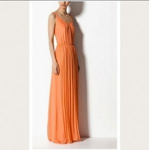 Massimo Dutti - Long Silk Dress With Straps